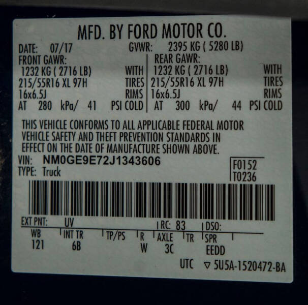 2018 Ford Transit Connect XL