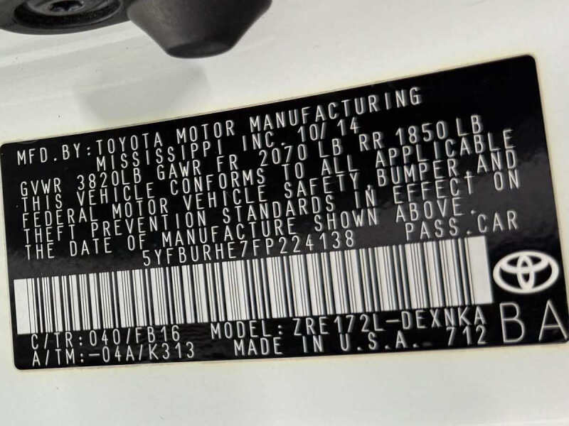 2015 Toyota Corolla L