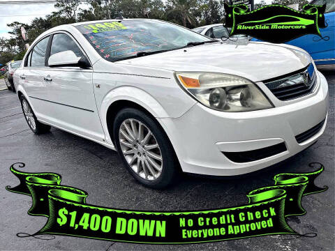 2008 Saturn Aura for sale at RIVERSIDE MOTORCARS INC - Main Lot in New Smyrna Beach FL