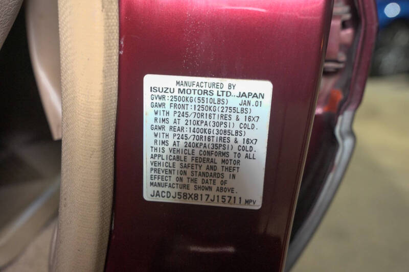 2001 Isuzu Trooper Limited