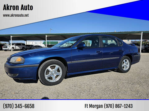 2003 Chevrolet Impala for sale at Akron Auto in Akron CO