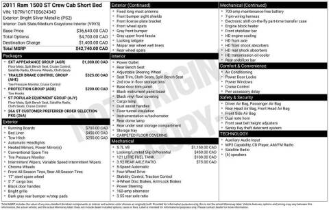 2011 RAM 1500 ST