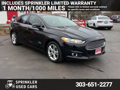 2016 Ford Fusion Energi for sale at Sprinkler Used Cars in Longmont CO
