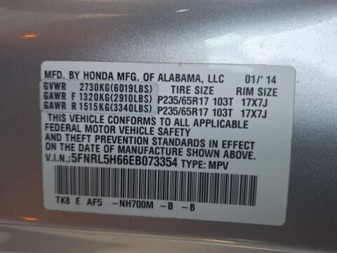 2014 Honda Odyssey EX-L w/DVD