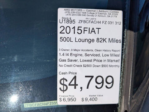 2015 FIAT 500L Lounge