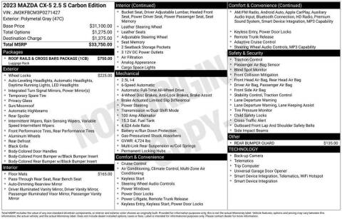 2023 Mazda CX-5 2.5 S Carbon Edition