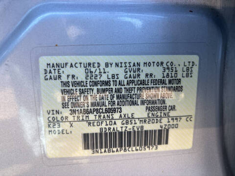 2012 Nissan Sentra 2.0 SR