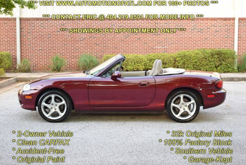 2003 Mazda MX-5 Miata for sale at Automotion Of Atlanta in Conyers GA