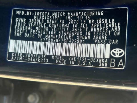 2016 Toyota Corolla LE