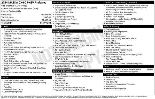2024 Mazda CX-90 Plug-in Hybrid Preferred