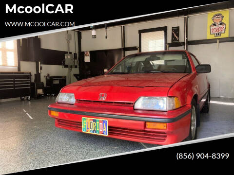 1986 Honda Civic CRX for sale at McoolCAR in Upper Darby PA