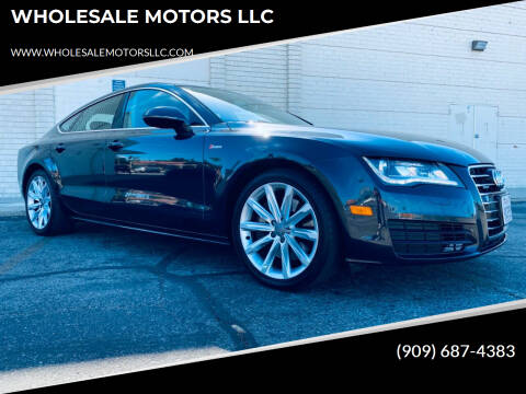 2013 Audi A7 for sale at WHOLESALE MOTORS LLC in Riverside CA