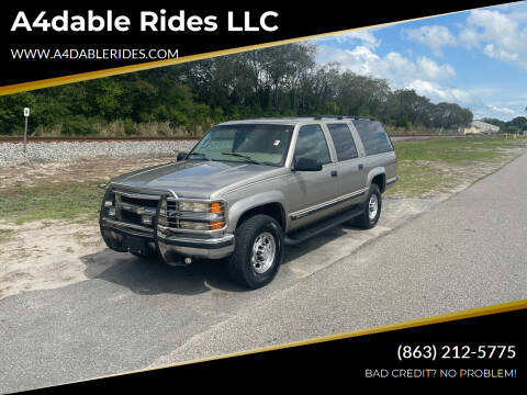 1999 Chevrolet Suburban for sale at A4dable Rides LLC in Haines City FL