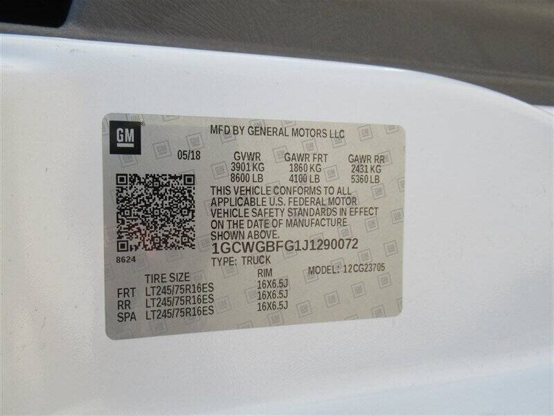 2018 Chevrolet Express 2500