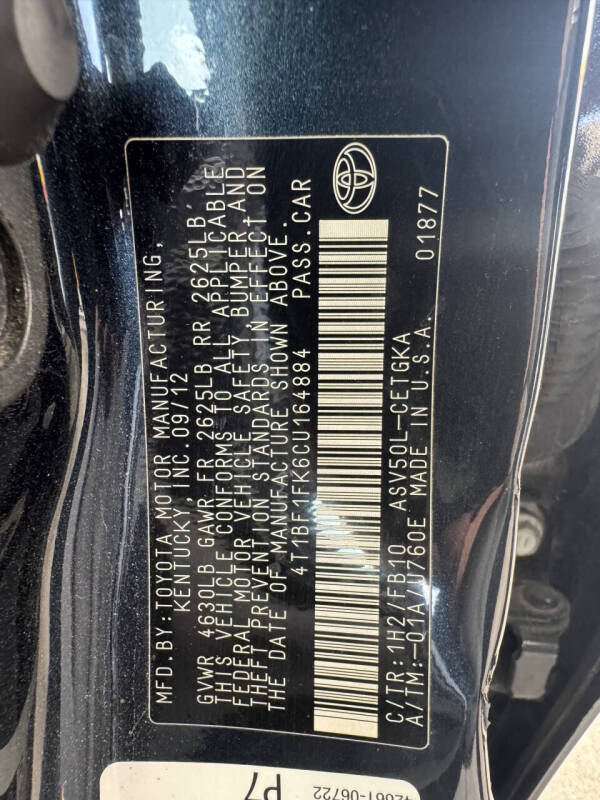 2012 Toyota Camry