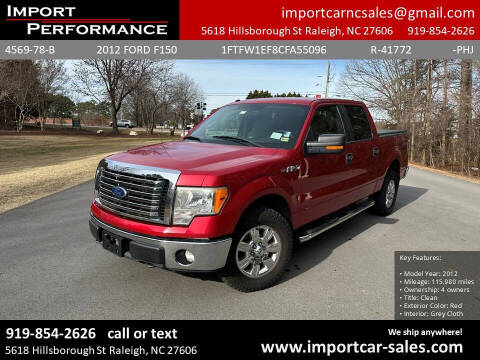 2012 Ford F-150 for sale at Import Performance Sales in Raleigh NC