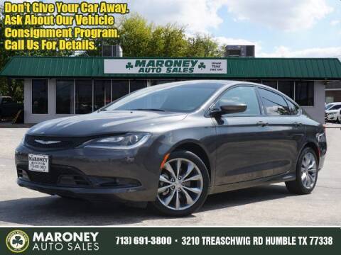 2016 Chrysler 200 for sale at Maroney Auto Sales in Humble TX
