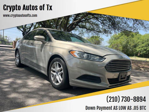 2015 Ford Fusion for sale at Crypto Autos of Tx in San Antonio TX