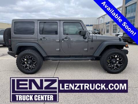 2017 Jeep Wrangler Unlimited for sale at LENZ TRUCK CENTER in Fond Du Lac WI