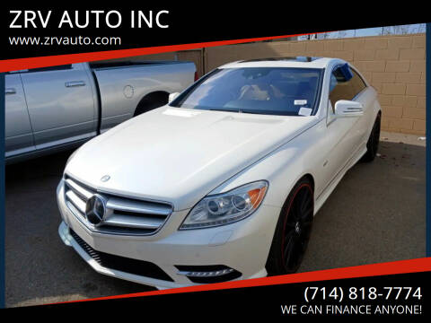 2013 Mercedes-Benz CL-Class for sale at ZRV AUTO INC in Brea CA