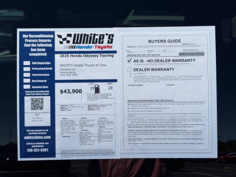 2025 Honda Odyssey Touring