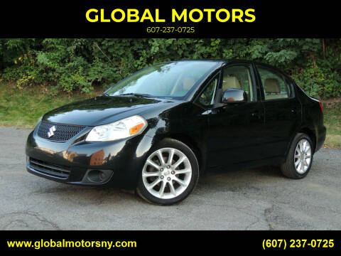 2011 Suzuki SX4 for sale at GLOBAL MOTORS in Binghamton NY