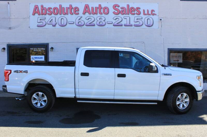 2015 Ford F-150 for sale at Absolute Auto Sales in Fredericksburg VA