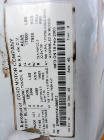 2004 Ford F-650 Super Duty