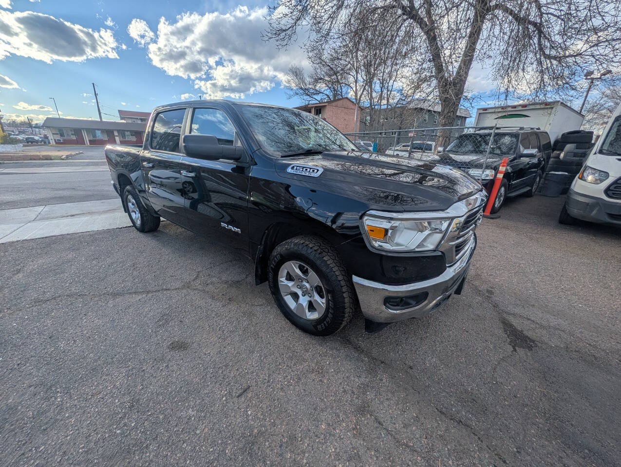 Black 2019 Ram 1500 Big Horn 4x4 Big Horn 4dr Crew Cab 5.6 ft. SB Pickup 1