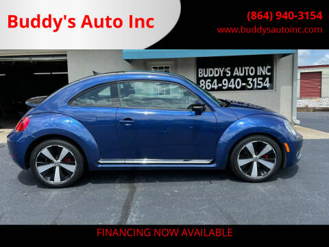 2012 Volkswagen Beetle for sale at Buddy's Auto Inc in Pendleton SC
