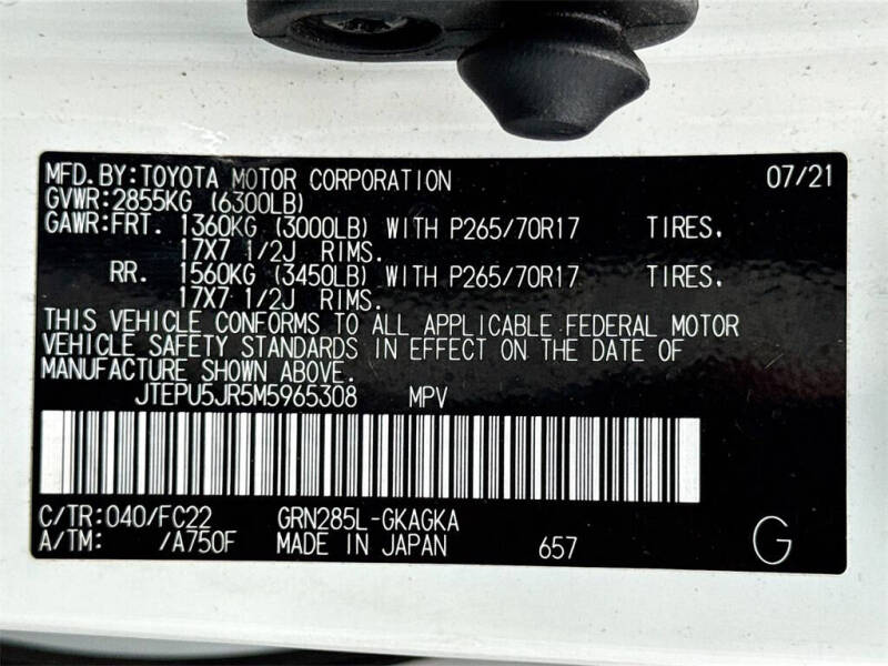 2021 Toyota 4Runner TRD Off-Road