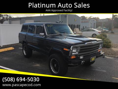 1988 Jeep Grand Wagoneer for sale at Platinum Auto Sales in South Yarmouth MA