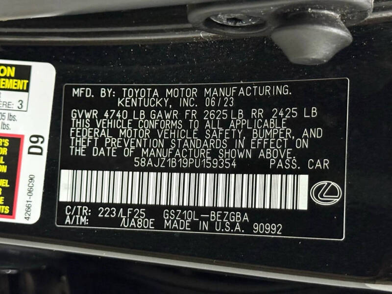 2023 Lexus ES 350 F SPORT Handling