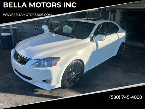 2008 Lexus IS 250 for sale at BELLA MOTORS INC in Auburn CA