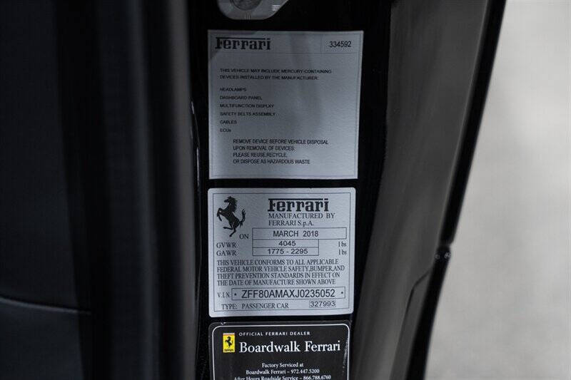 2018 Ferrari 488 Spider