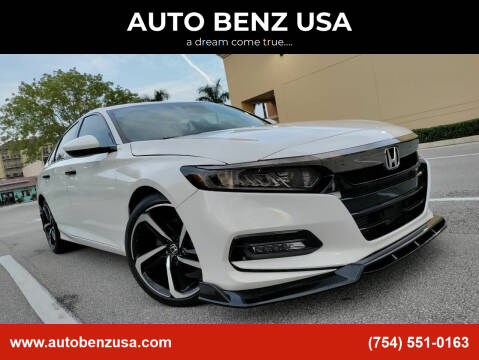 2019 Honda Accord for sale at AUTO BENZ USA in Fort Lauderdale FL