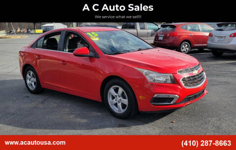 2015 Chevrolet Cruze for sale at A C Auto Sales in Elkton MD