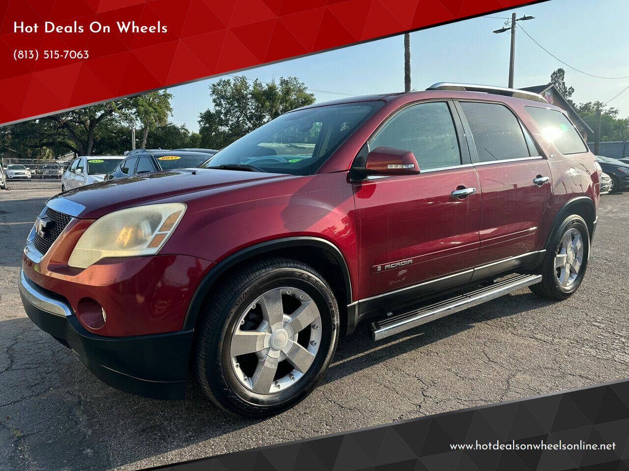 Red 2007 GMC Acadia SLT-1 SLT-1 4dr SUV 1