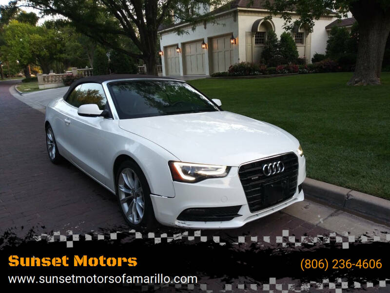 2014 Audi A5 for sale at Sunset Motors in Amarillo TX