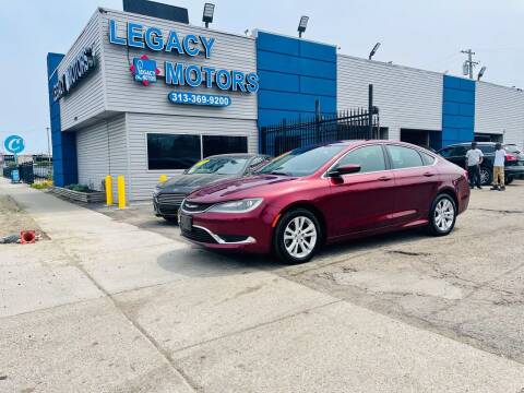 2015 Chrysler 200 for sale at Legacy Motors in Detroit MI