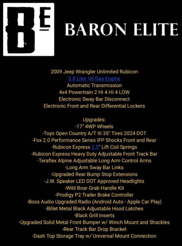 2009 Jeep Wrangler Unlimited Rubicon