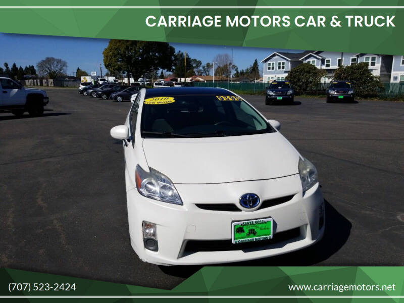 2010 Toyota Prius for sale at Carriage Motors Car & Truck in Santa Rosa CA