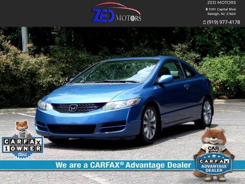2010 Honda Civic for sale at Zed Motors in Raleigh NC