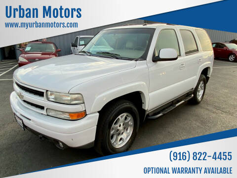 2003 Chevrolet Tahoe for sale at Urban Motors in Sacramento CA