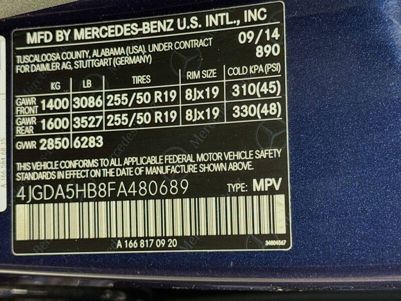 2015 Mercedes-Benz M-Class ML 350 4MATIC