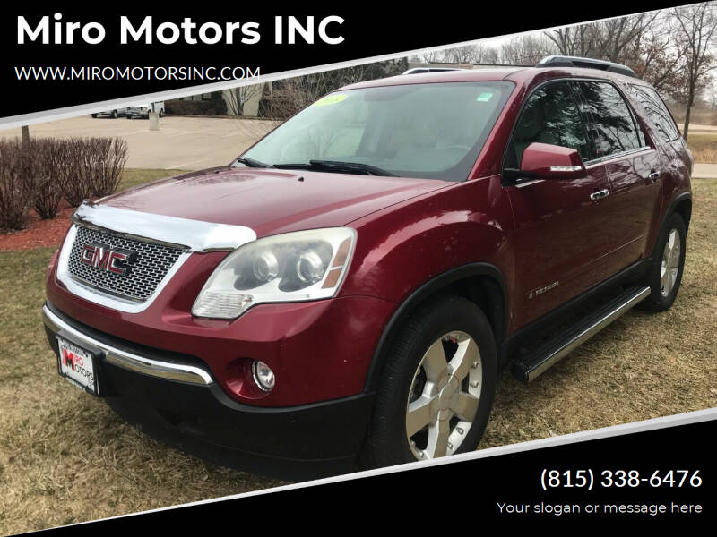 2008 GMC Acadia for sale at Miro Motors INC in Woodstock IL