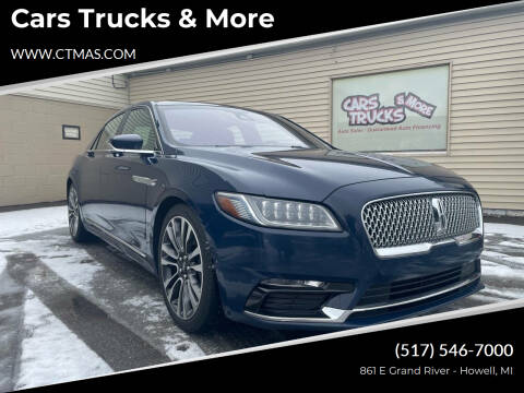 2019 Lincoln Continental for sale at Cars Trucks & More in Howell MI