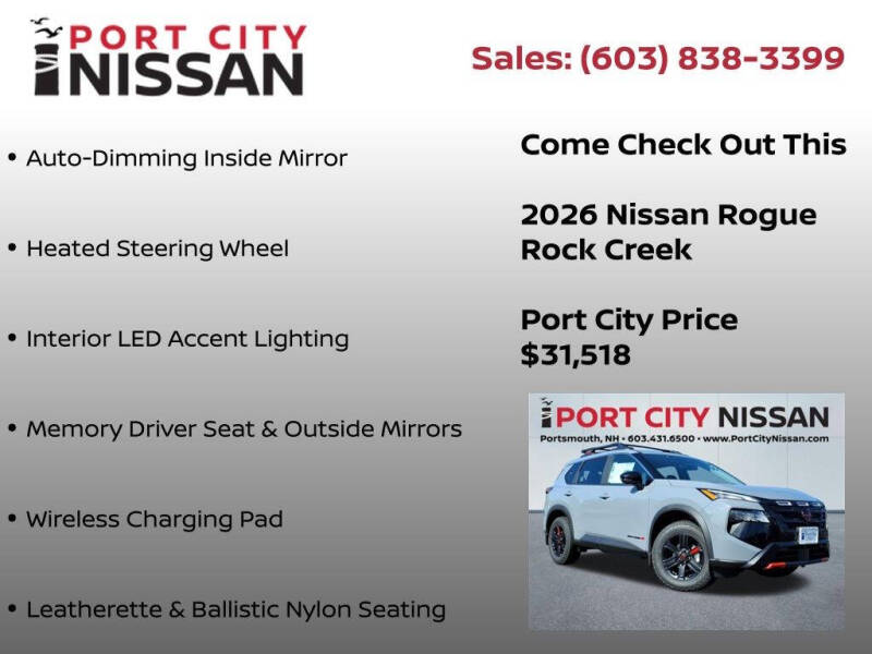 2026 Nissan Rogue Rock Creek