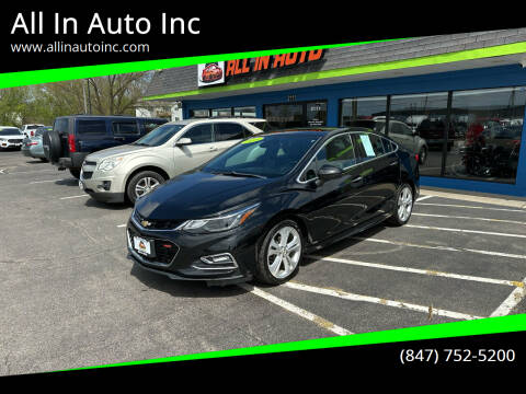 2016 Chevrolet Cruze for sale at All In Auto Inc in Palatine IL