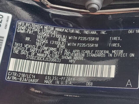 2018 Toyota Sienna XLE Premium 7-Passenger